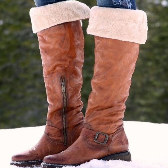 Frye Brown Over the Knee Boots - Picture 2 of 14